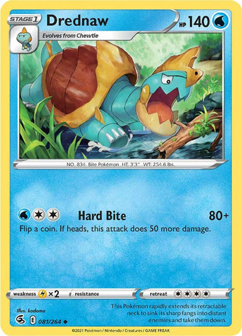 Pokemon | Drednaw (081/264) [Sword & Shield: Fusion Strike] | The Nerd Merchant