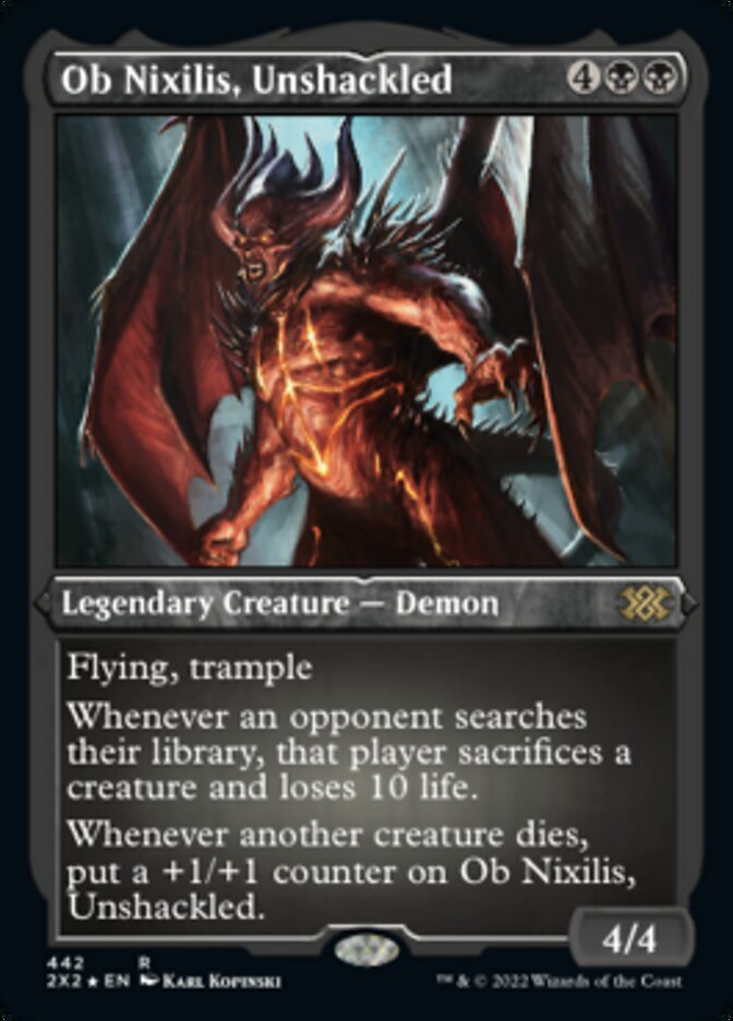 Magic | Ob Nixilis, Unshackled (Foil Etched) [Double Masters 2022] | The Nerd Merchant