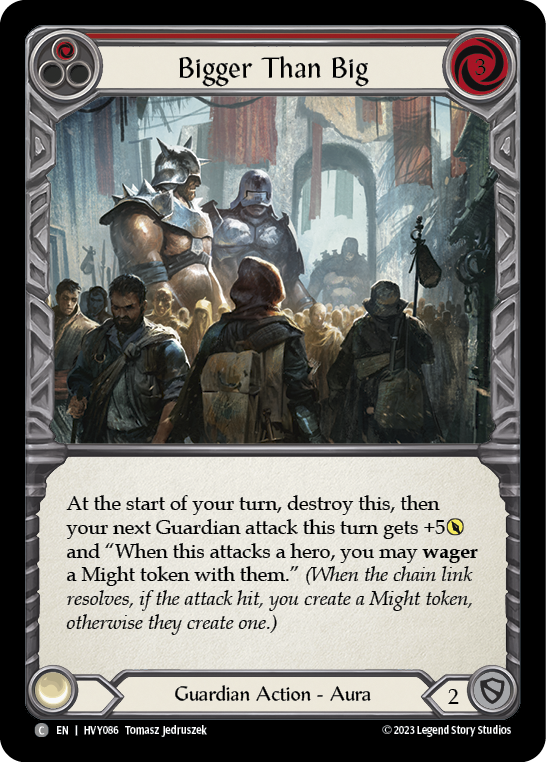 Flesh and Blood TCG | Bigger Than Big (Red) [HVY086] (Heavy Hitters) | The Nerd Merchant
