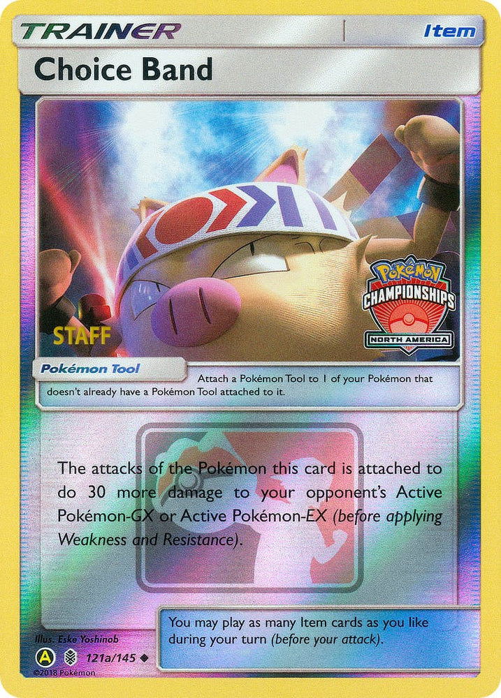 Pokemon | Choice Band (121a/145) (North America Championships Staff) [Sun & Moon: Guardians Rising] | The Nerd Merchant