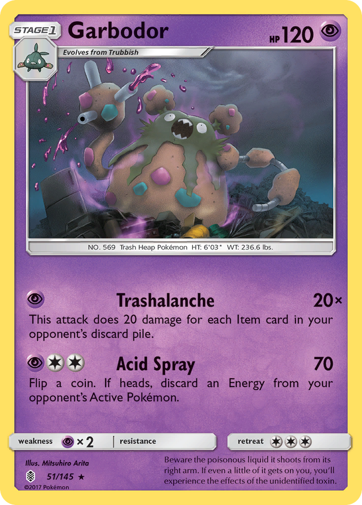 Pokemon | Garbodor (51/145) [Sun & Moon: Guardians Rising] | The Nerd Merchant