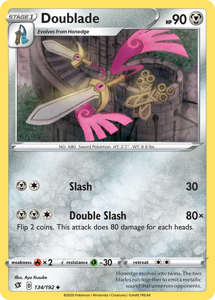 Pokemon | Doublade (134/192) [Sword & Shield: Rebel Clash] | The Nerd Merchant