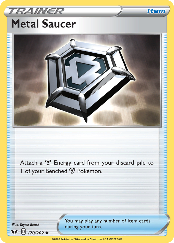 Pokemon | Metal Saucer (170/202) [Sword & Shield: Base Set] | The Nerd Merchant