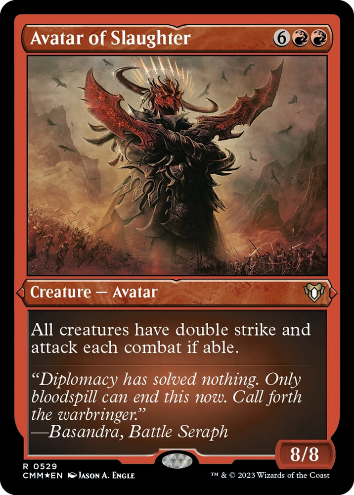 Magic | Avatar of Slaughter (Foil Etched) [Commander Masters] | The Nerd Merchant