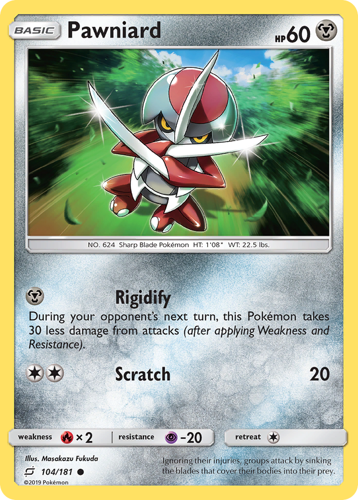 Pokemon | Pawniard (104/181) [Sun & Moon: Team Up] | The Nerd Merchant