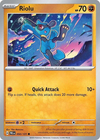 Pokemon | Riolu (050/131) [Scarlet & Violet: Prismatic Evolutions] | The Nerd Merchant