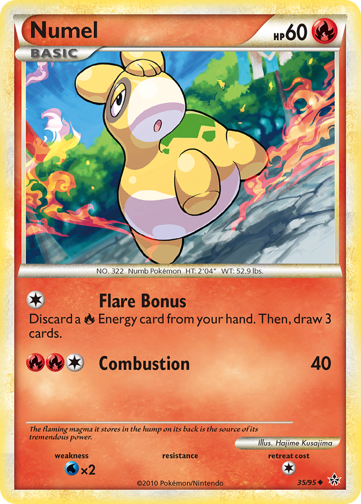 Pokemon | Numel (35/95) [HeartGold & SoulSilver: Unleashed] | The Nerd Merchant