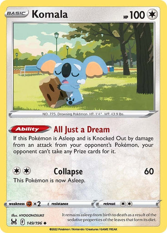 Pokemon | Komala (149/196) [Sword & Shield: Lost Origin] | The Nerd Merchant