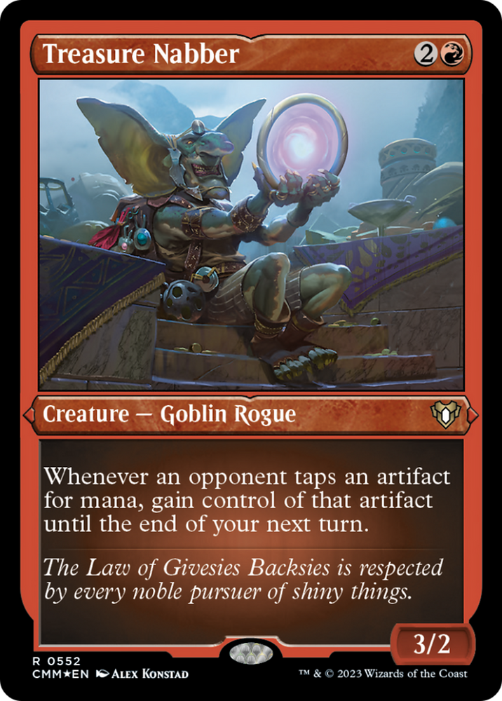 Magic | Treasure Nabber (Foil Etched) [Commander Masters] | The Nerd Merchant