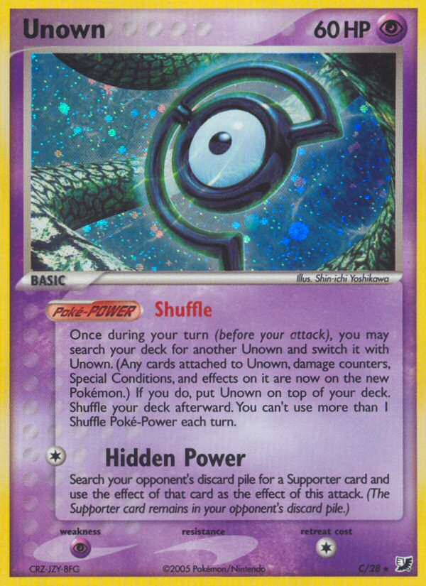 Pokemon | Unown (C) (C/28) [EX: Unseen Forces] | The Nerd Merchant