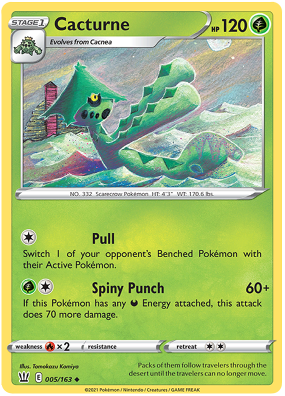 Pokemon | Cacturne (005/163) [Sword & Shield: Battle Styles] | The Nerd Merchant
