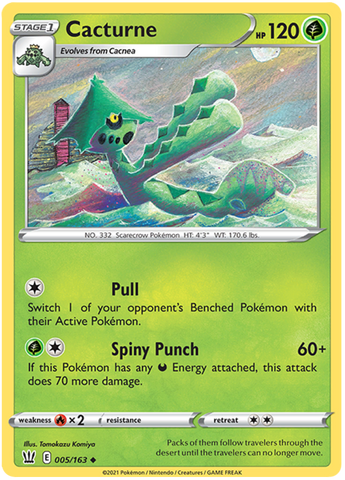 Pokemon | Cacturne (005/163) [Sword & Shield: Battle Styles] | The Nerd Merchant