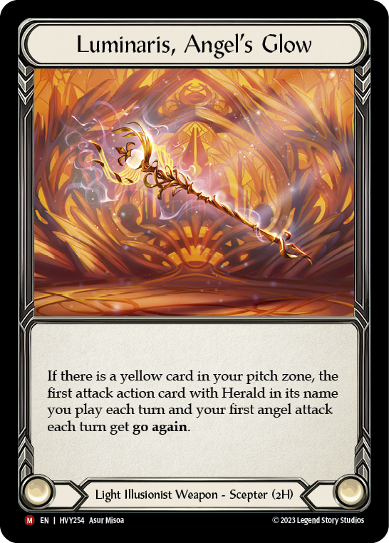 Flesh and Blood TCG | Luminaris, Angel's Glow [HVY254] (Heavy Hitters)  Cold Foil | The Nerd Merchant