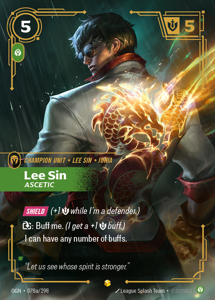 Lee Sin, Ascetic (Alt Foil) - Origins #78