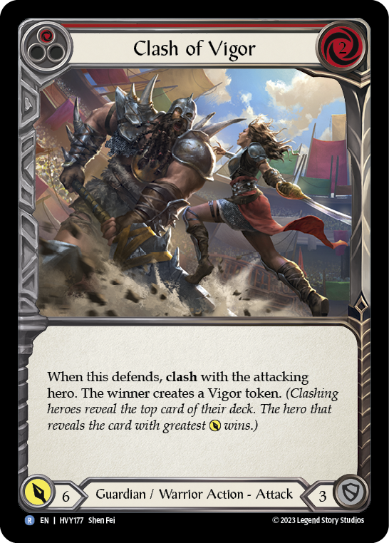 Flesh and Blood TCG | Clash of Vigor (Red) [HVY177] (Heavy Hitters) | The Nerd Merchant