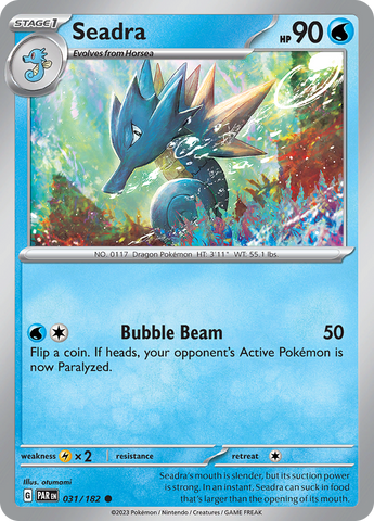 Pokemon | Seadra (031/182) [Scarlet & Violet: Paradox Rift] | The Nerd Merchant