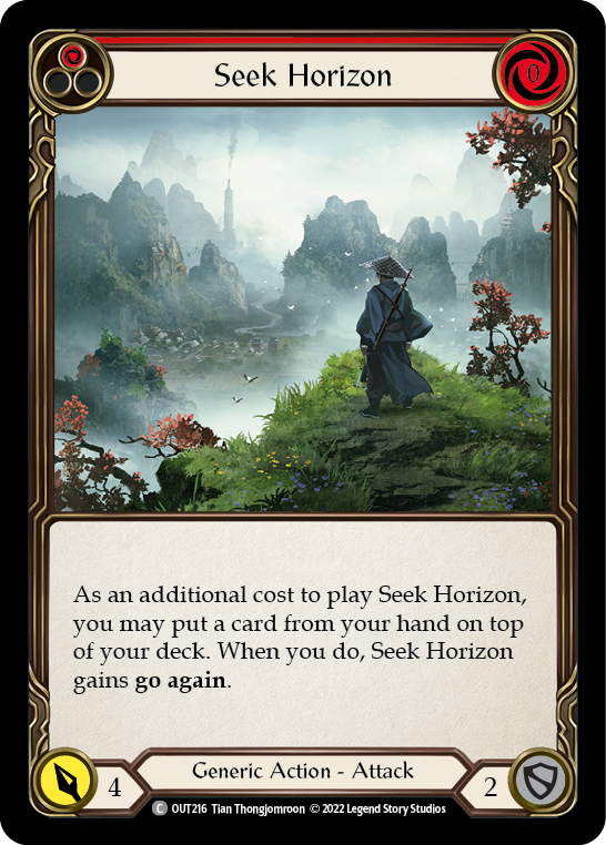 Flesh and Blood TCG | Seek Horizon (Red) [OUT216] (Outsiders) | The Nerd Merchant