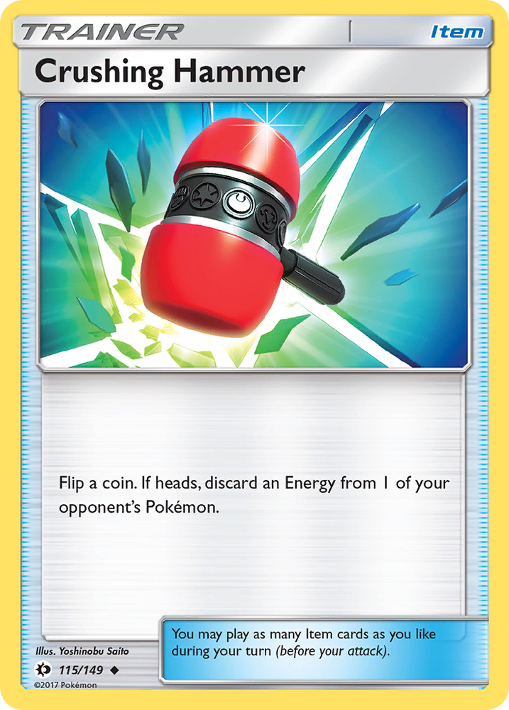 Pokemon | Crushing Hammer (115/149) [Sun & Moon: Base Set] | The Nerd Merchant