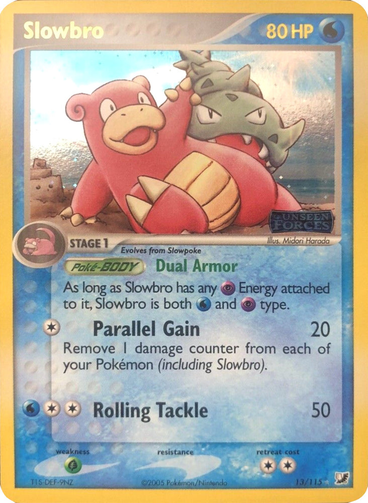 Pokemon | Slowbro (13/115) (Stamped) [EX: Unseen Forces] | The Nerd Merchant