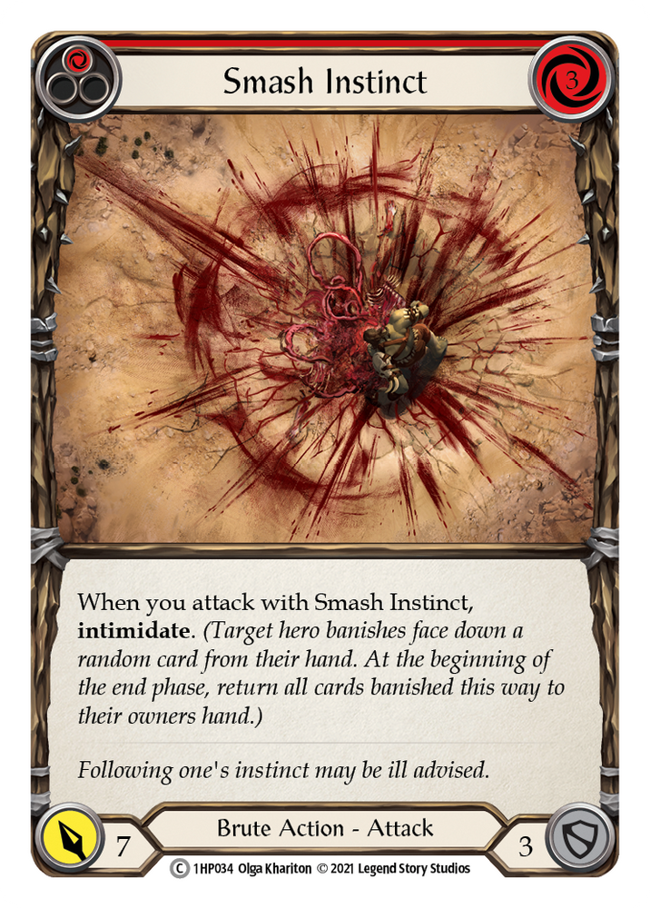 Flesh and Blood TCG | Smash Instinct (Red) [1HP034] (History Pack 1) | The Nerd Merchant