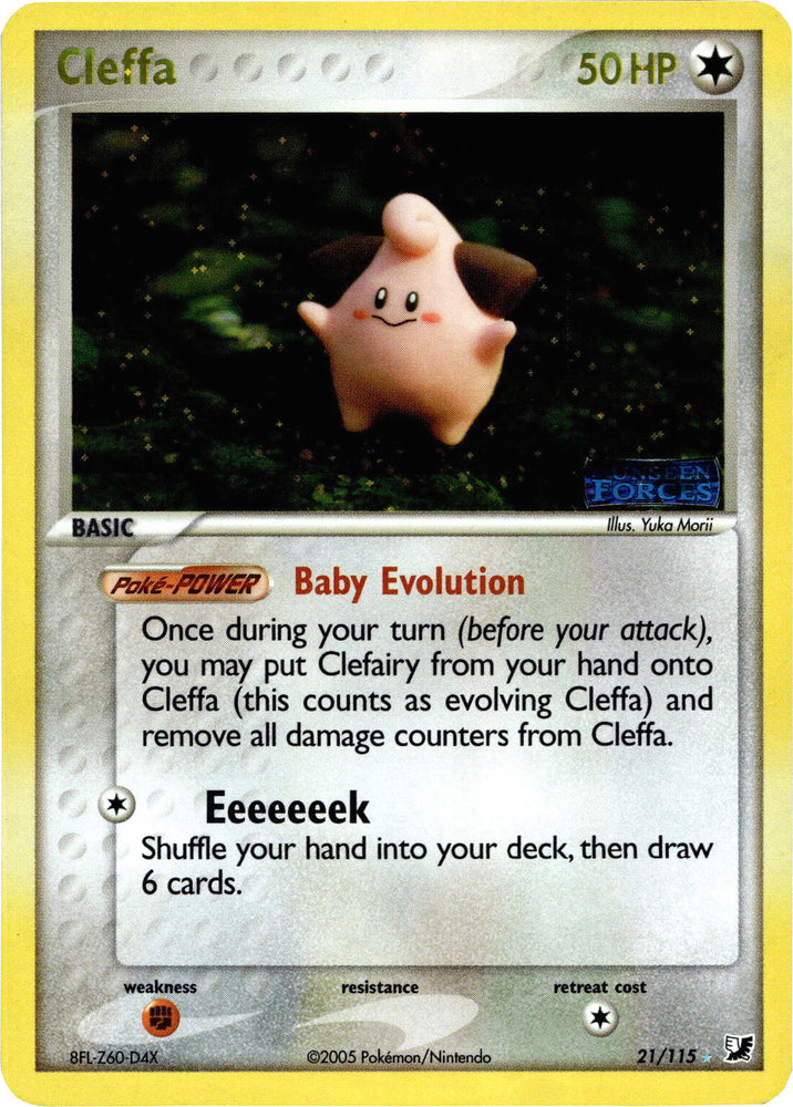 Pokemon | Cleffa (21/115) (Stamped) [EX: Unseen Forces] | The Nerd Merchant