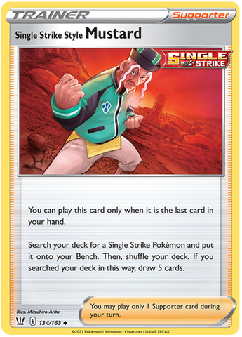 Pokemon | Single Strike Style Mustard (134/163) [Sword & Shield: Battle Styles] | The Nerd Merchant