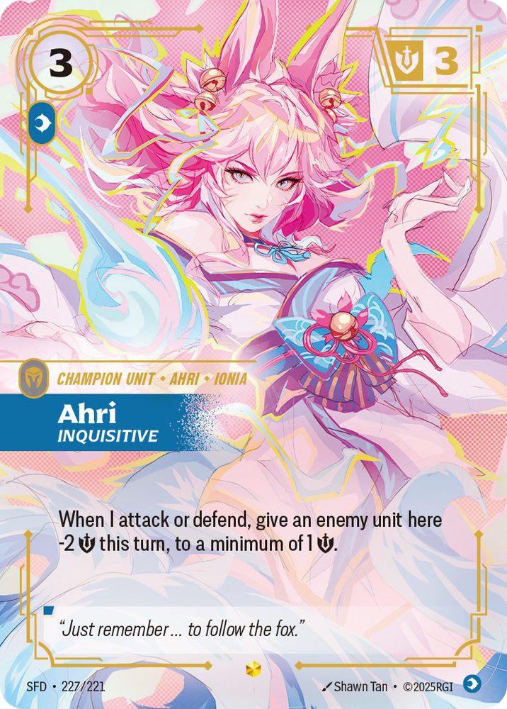 Ahri, Inquisitive (Foil) - Spiritforged #227