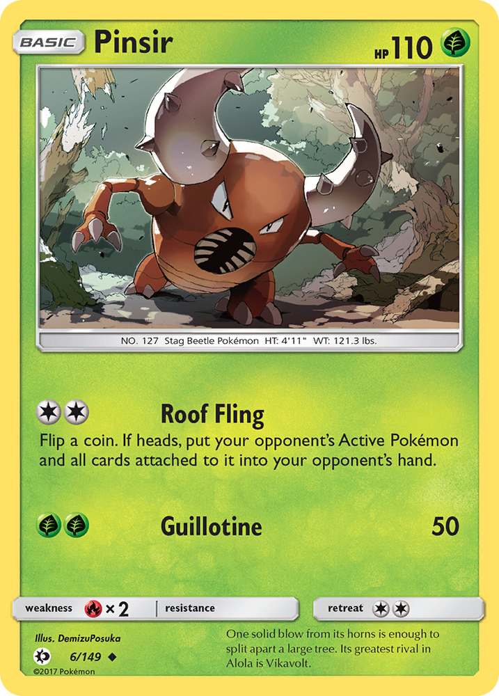 Pokemon | Pinsir (6/149) [Sun & Moon: Base Set] | The Nerd Merchant
