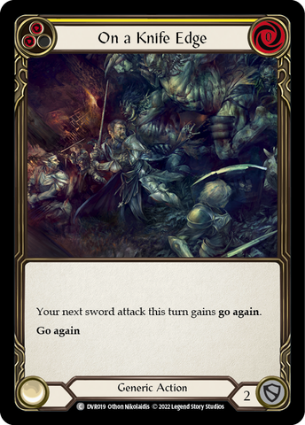 Flesh and Blood TCG | On a Knife Edge [DVR019] (Classic Battles: Rhinar vs Dorinthea) | The Nerd Merchant