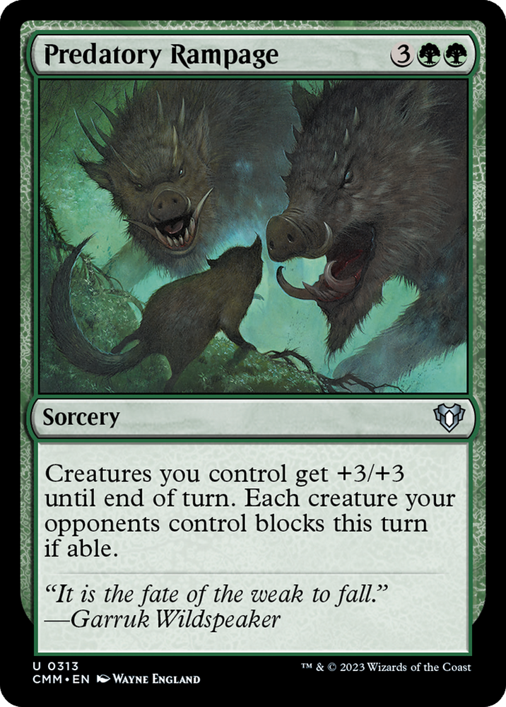 Magic | Predatory Rampage [Commander Masters] | The Nerd Merchant