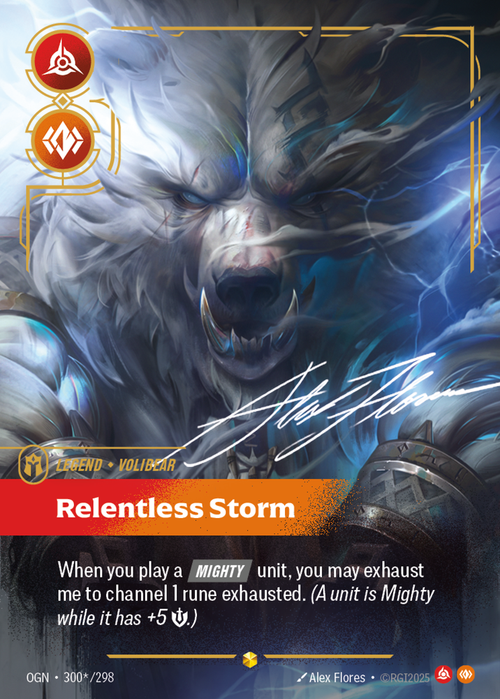 Relentless Storm (Signature Foil) - Origins #300
