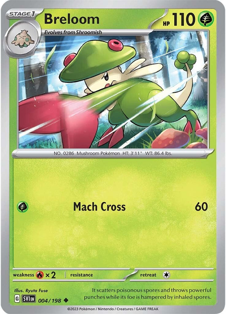Pokemon | Breloom (004/198) [Scarlet & Violet: Base Set] | The Nerd Merchant