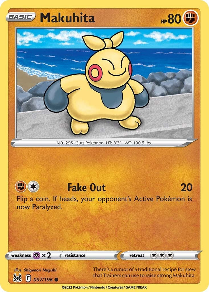 Pokemon | Makuhita (097/196) [Sword & Shield: Lost Origin] | The Nerd Merchant
