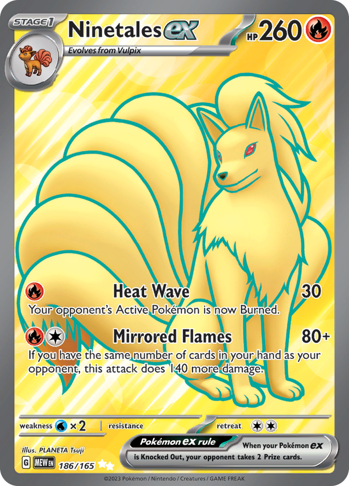 Pokemon | Ninetales ex (186/165) [Scarlet & Violet 151] | The Nerd Merchant