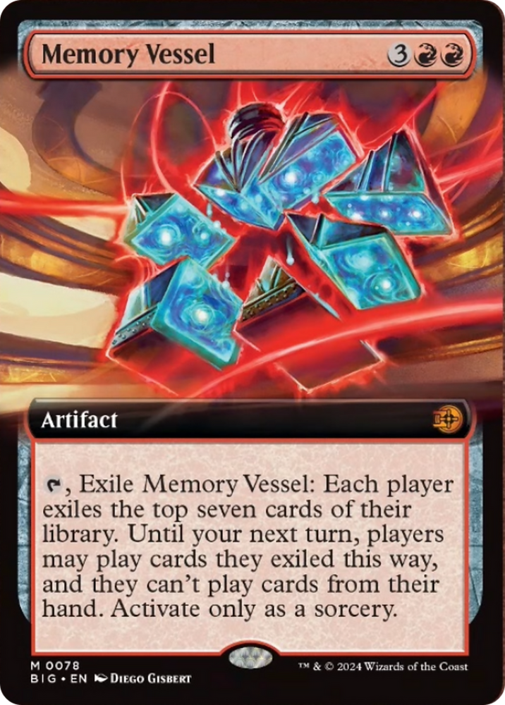 Magic | Memory Vessel (Extended Art) [Outlaws of Thunder Junction: The Big Score] | The Nerd Merchant