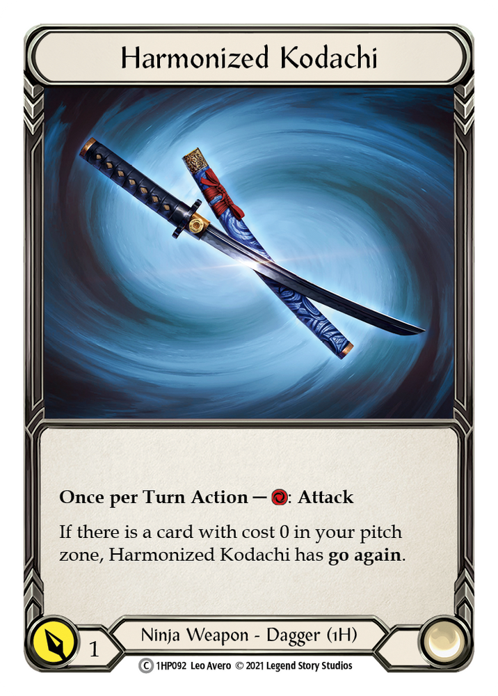 Flesh and Blood TCG | Harmonized Kodachi (Right) [1HP092] (History Pack 1) | The Nerd Merchant