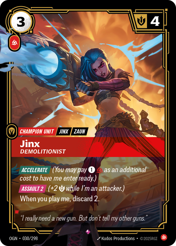 Jinx, Demolitionist (Foil) - Origins #30