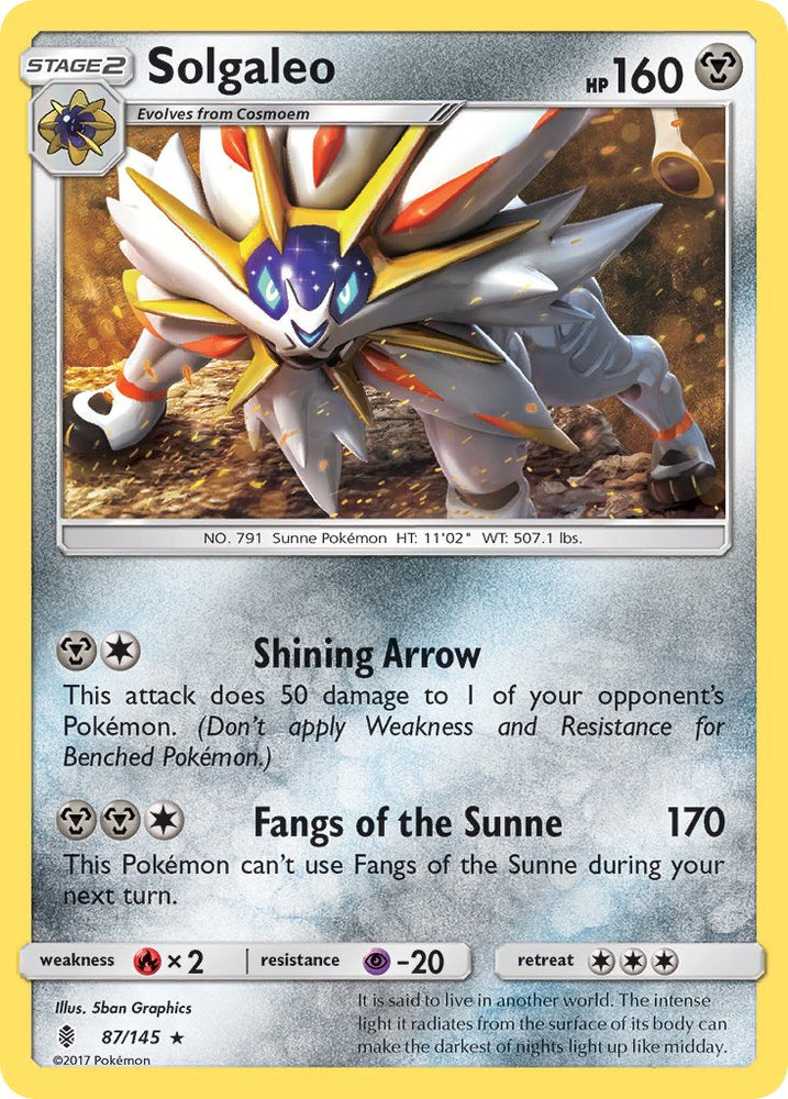 Pokemon | Solgaleo (87/145) (Theme Deck Exclusive) [Sun & Moon: Guardians Rising] | The Nerd Merchant