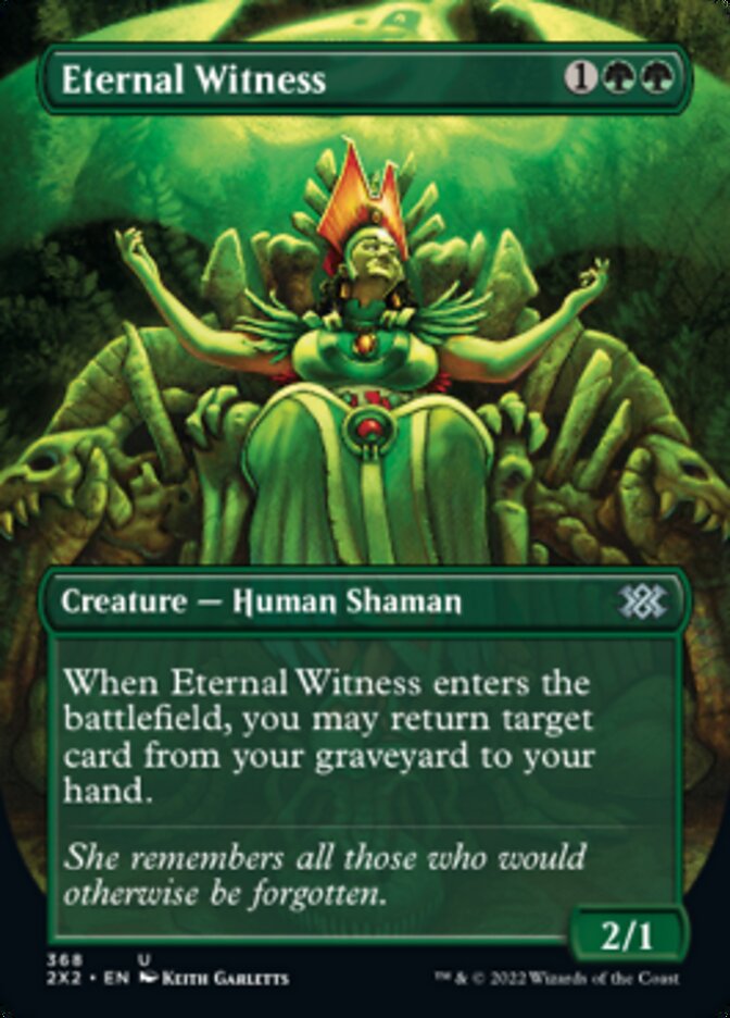 Magic | Eternal Witness (Borderless Alternate Art) [Double Masters 2022] | The Nerd Merchant