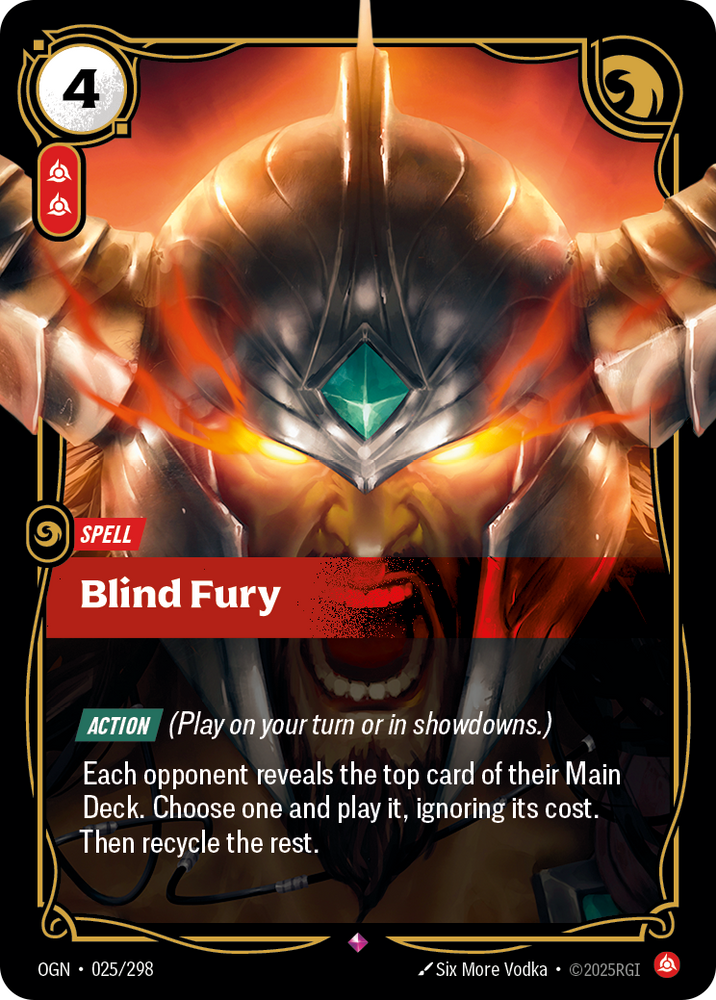 Blind Fury (Foil) - Origins #25