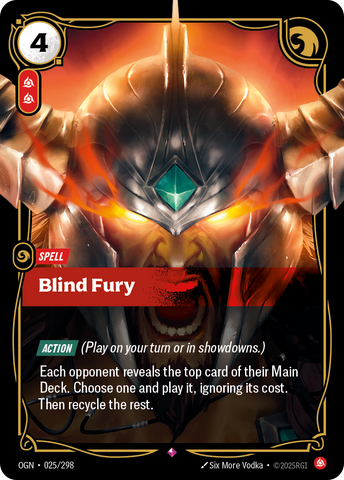 Blind Fury (Foil) - Origins #25