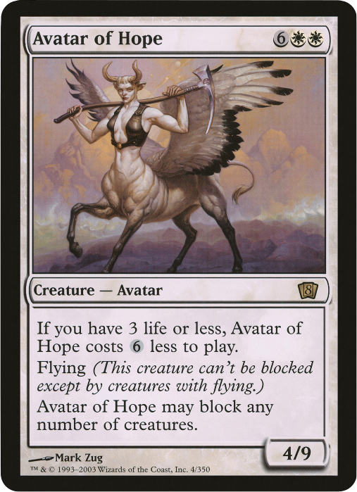 Magic | Avatar of Hope (Oversized) [Eighth Edition Box Topper] | The Nerd Merchant