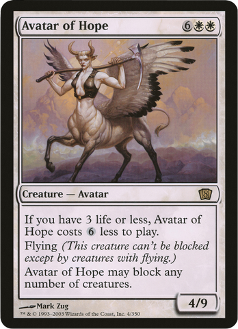 Magic | Avatar of Hope (Oversized) [Eighth Edition Box Topper] | The Nerd Merchant