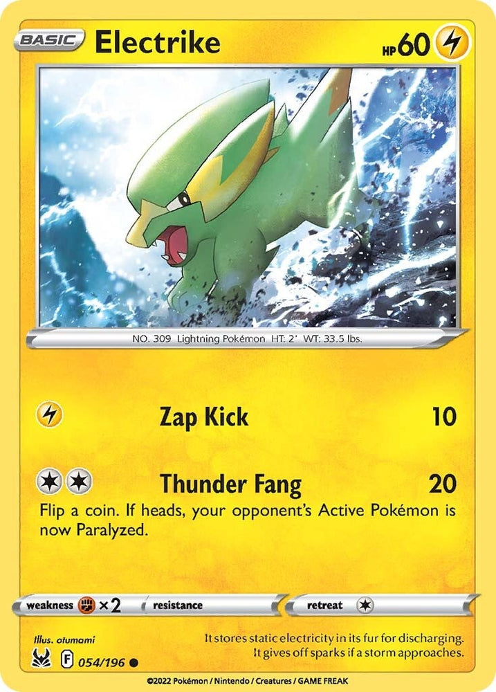 Pokemon | Electrike (054/196) [Sword & Shield: Lost Origin] | The Nerd Merchant