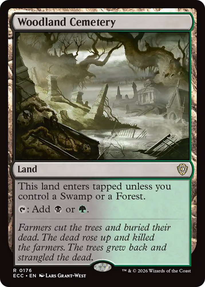 Magic | Woodland Cemetery [Lorwyn Eclipsed Commander] | The Nerd Merchant