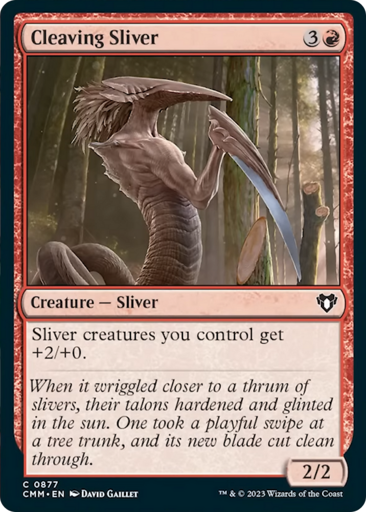 Magic | Cleaving Sliver [Commander Masters] | The Nerd Merchant