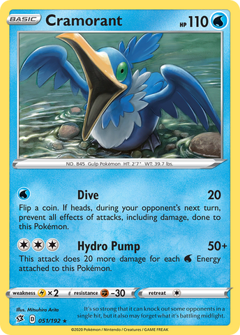 Pokemon | Cramorant (051/192) [Sword & Shield: Rebel Clash] | The Nerd Merchant