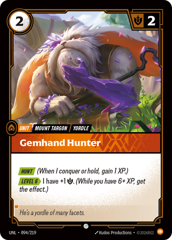 Gemhand Hunter (Foil) - Unleashed (094/219)