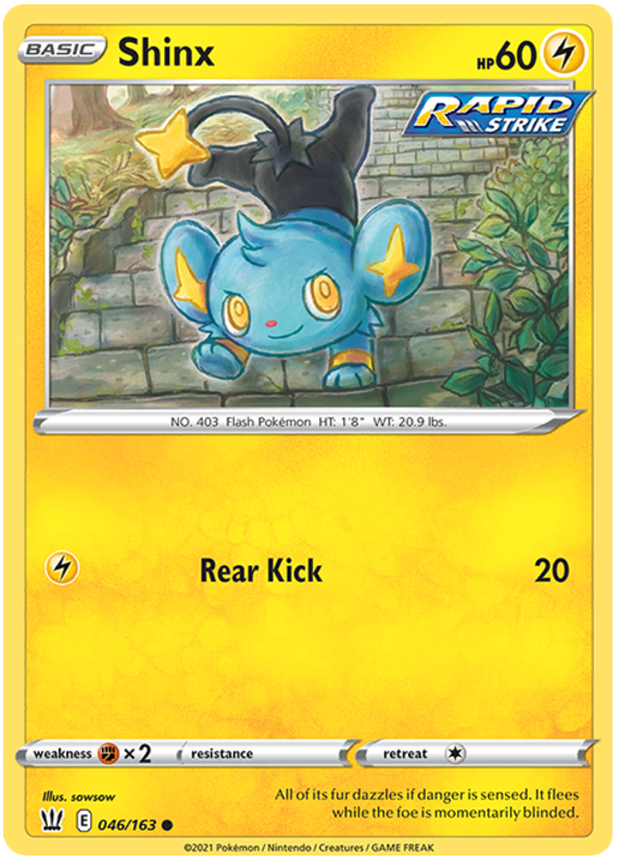 Pokemon | Shinx (046/163) [Sword & Shield: Battle Styles] | The Nerd Merchant