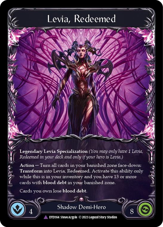 Flesh and Blood TCG | Levia, Redeemed // Blasmophet, Levia Consumed (Marvel) [DTD164] (Dusk Till Dawn)  Cold Foil | The Nerd Merchant